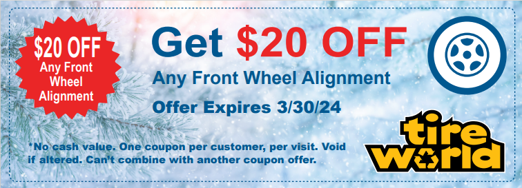 $20 off Wheel Alignment Coupon in Frederick, MD